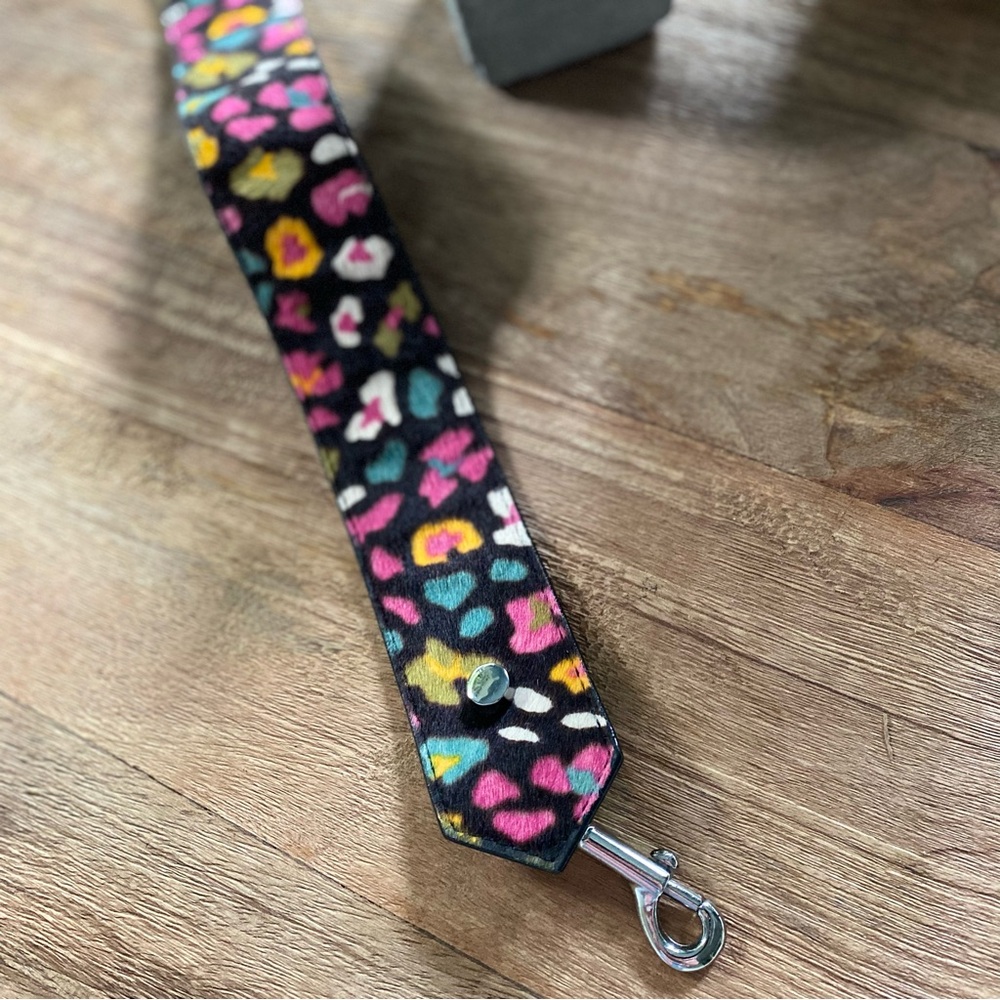 JIMMY CHOO - Colorful Leopard Print Pony Bag Shoulder Strap - Picture 12 of 15